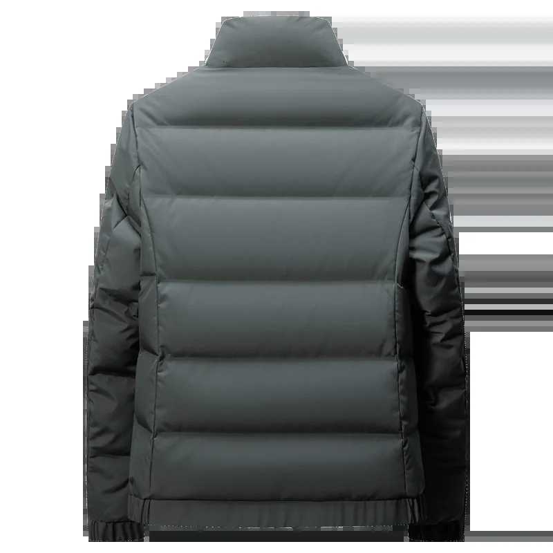 Solid Color Mens 90% White Duck Down Jackets 2025 Winter Lightweight Casual Warm Puffer Coats Outerwear Down Padded Tops Clothing W250722