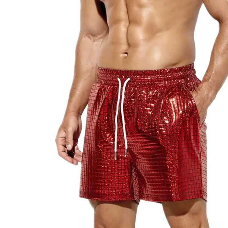 Summer Mens Drawstring Shorts Green Red Blue Optional Suitable for Beach Casual Shorts Y2508141