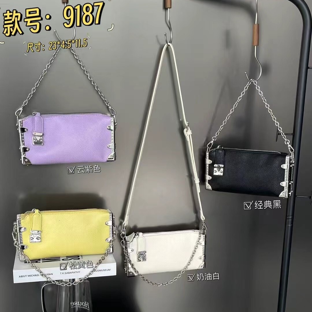 Free shipping designer bag 2025 High End Lock Chain Underarm Bag For Women New Soft Leather Fashion Versatile Bag Single Shoulder Bag Crossbody Bag