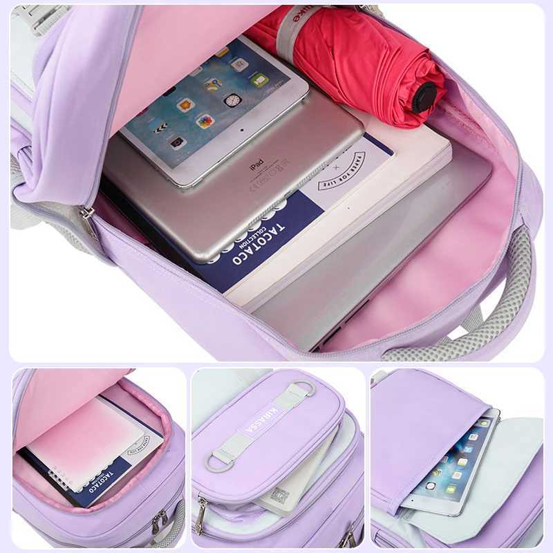 6-12 Years Old Girls Preschool Backpack Large Capacity Student Backpack Back to School Y250722