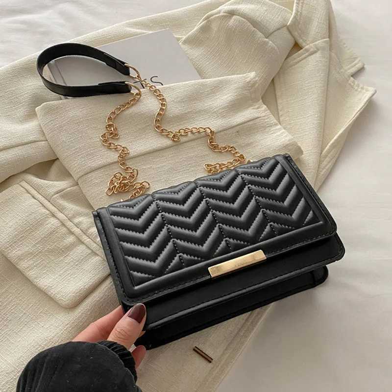 Fi Striped Mens Shoulder Bag Chain Strap Crossbody Bags for Daily Use Ladies Handbags and Purses Y250722