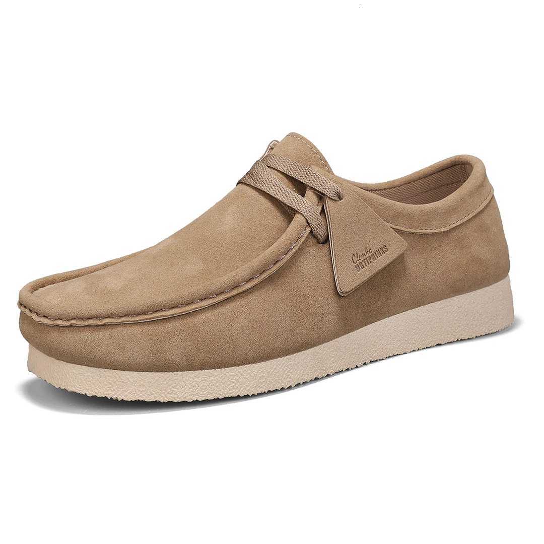 Autumn Men Casual Shoes High-end Suede Leather Business Shoes Non-slip Male British Comfortable Breathable Flats Shoes 39-44 XJ250722