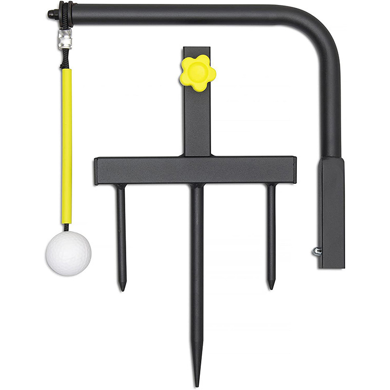 Beginner professional golf swing coach training office indoor and outdoor assisted swing practice