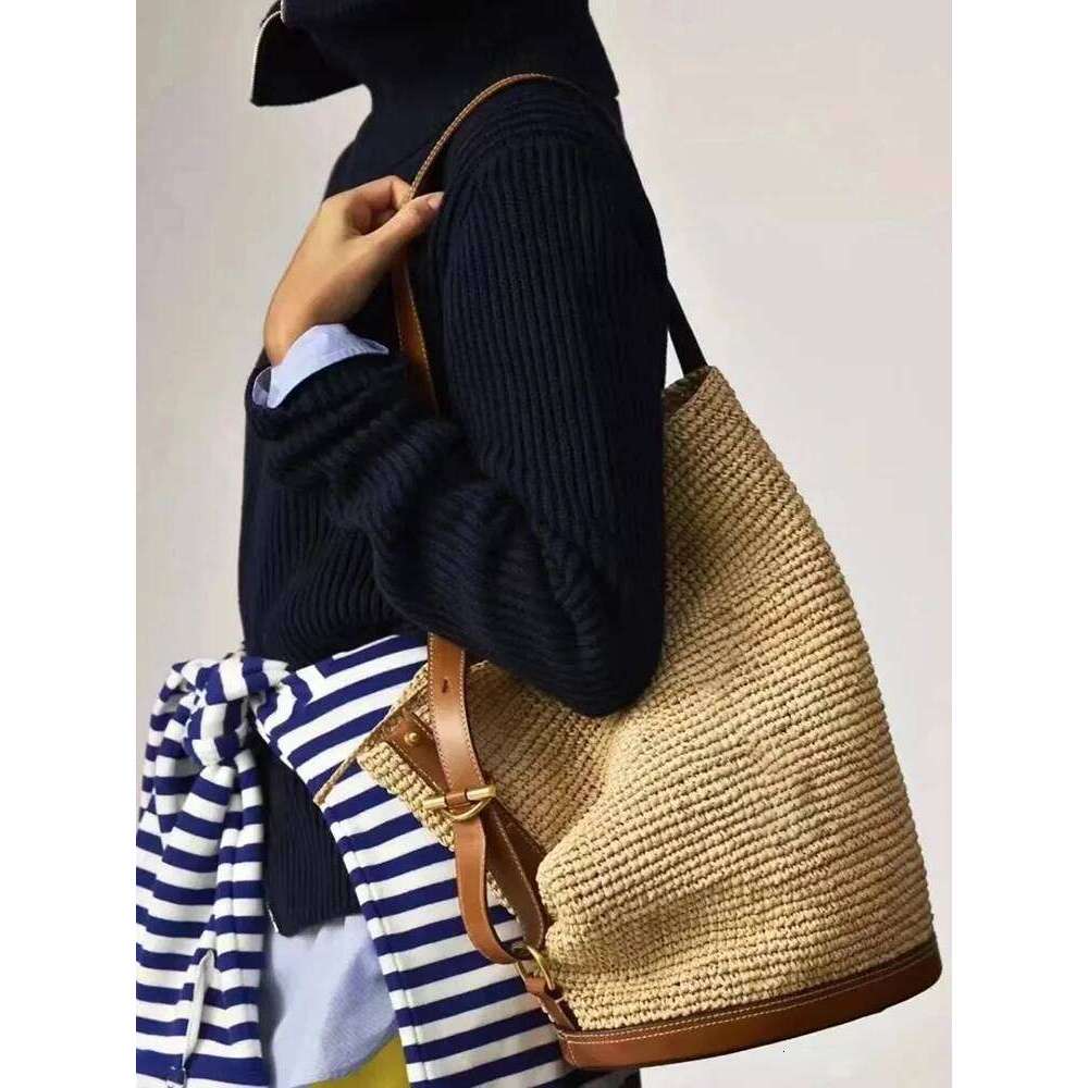 Handmade Braid Straw Large Capacity Summer Beach Shoulder Women Girls Fashion Handbag Rattan Woven Tote Bag For Ladies City Bag