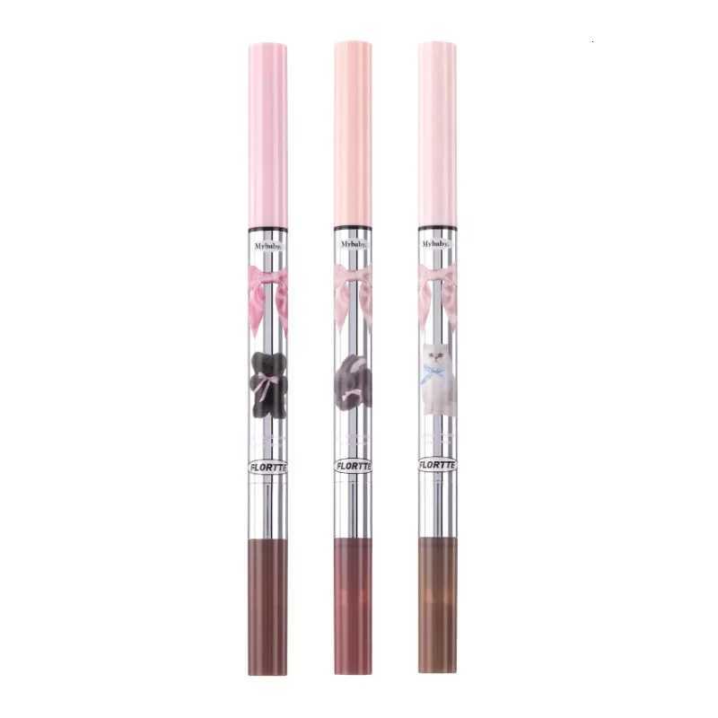 FLORTTE Double Ended Silkworm Pen Contour Brightening Highlight Shadow Pen Delicate Long Lasting Waterproof Cosmetics Makeup W250722