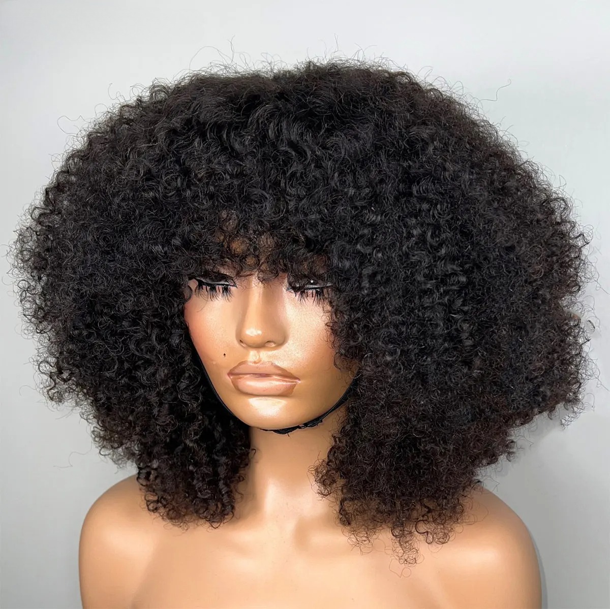 350 Density Afro Kinky Curly Glueless Wig 13x4 HD Lace Frontal Wig Human Hair13x4 Closure Wig Preplucked Pre Cut Ready to Go Synthetic Lace Front Wig