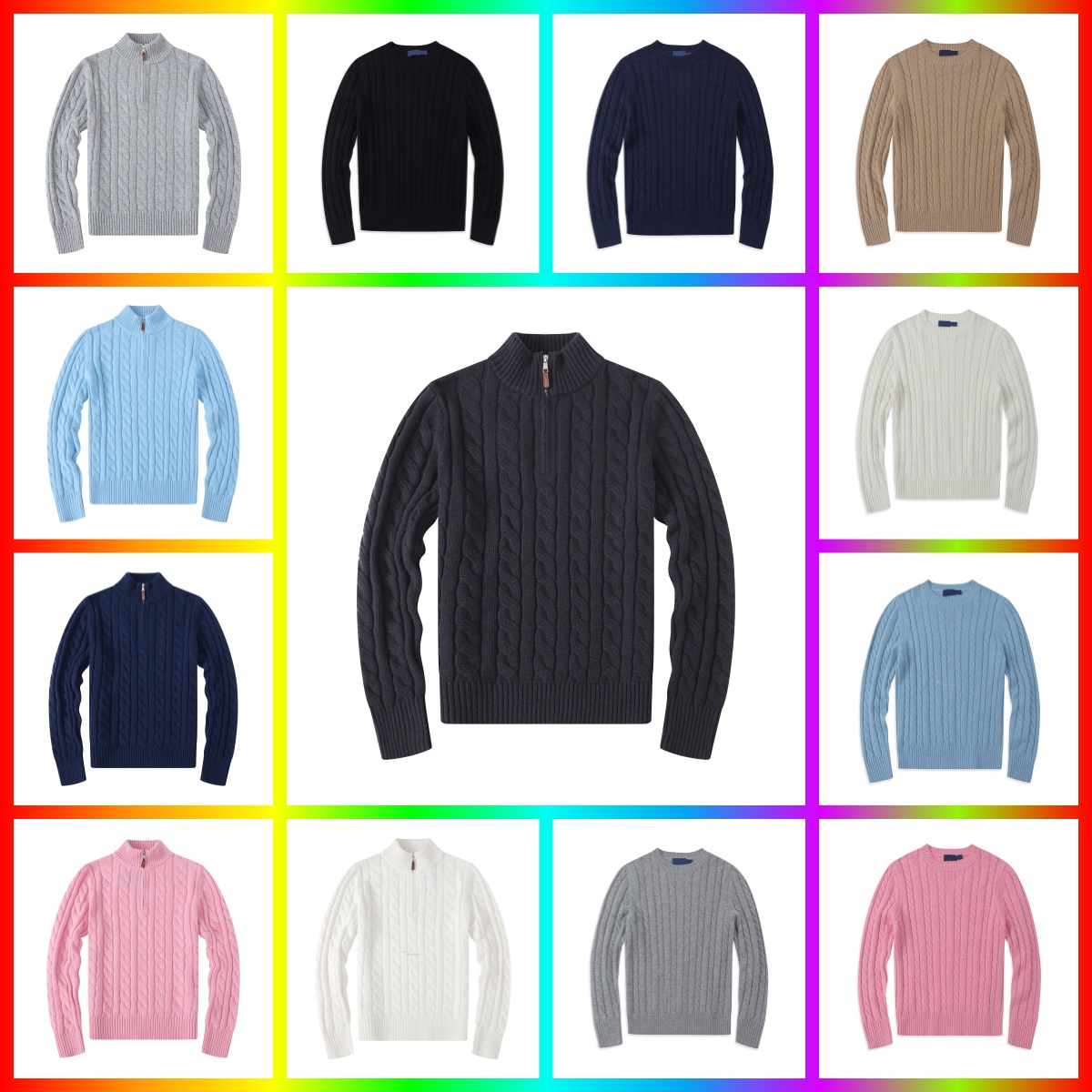 Designer t shirt Pony embroidery hoodies designer shirt Business standing collar cotton fashion mens women polo ralphhlaurent hoodie asian size S-XXL