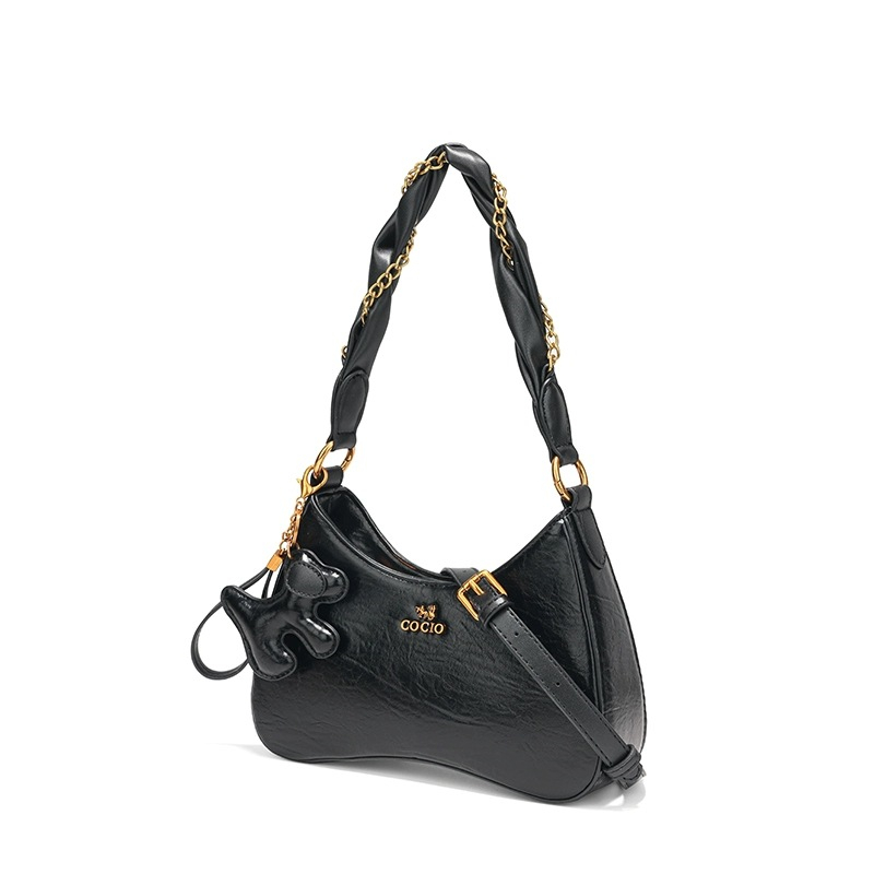COCIO designer shoulder bag New Underarm Bag Simple Versatile Womens vintage classic casual handbag