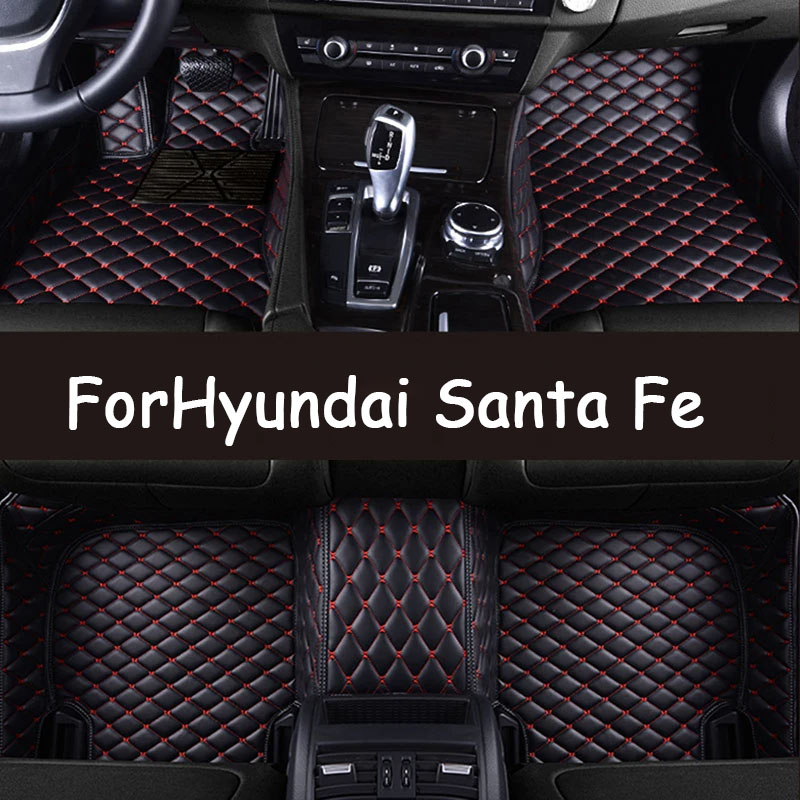 Car Floor Mats For Hyundai Santa Fe TM 2013 to 2018 5seat Waterproof Pads Car Mat Covers Floors Alfombra Para Auto Car Accessories