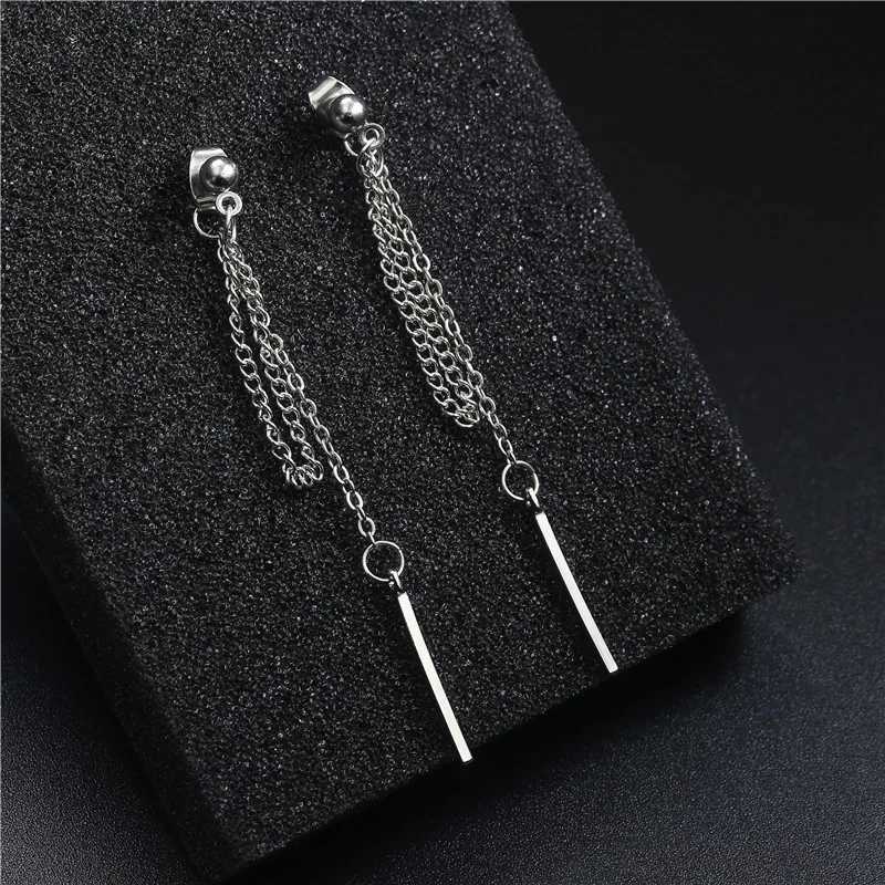 Fashion Pearl Chain Tassel Earrings Female Long Geometric Five-pointed Star Cold Wind Earrings Sweet Temperament Ear Accessories XJ250722
