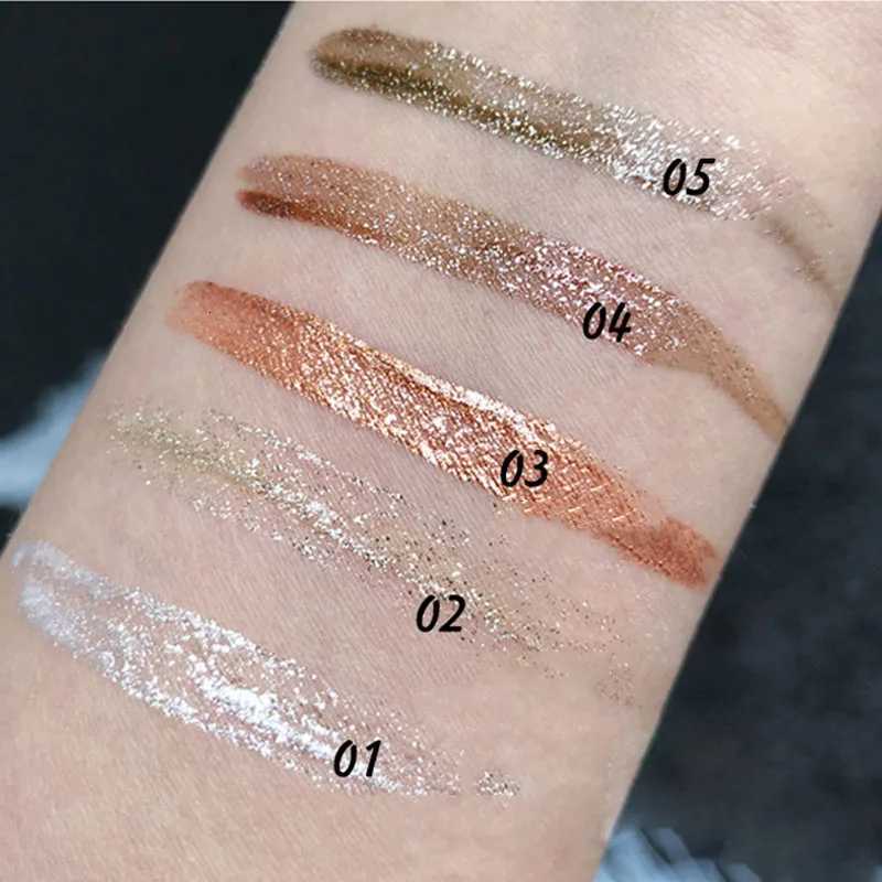 1Pcs Professional Shiny Liquid Eyeshadow Eyeliner Cosmetics for Women Pigment Silver Rose Gold Color Glitter Cheap MakeupW250722