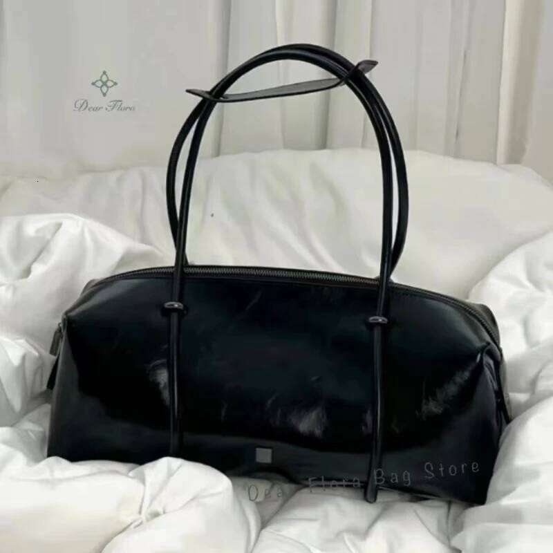 Y2K Women's Boston Pillow Handbag Spicy Girl Fashion Motorcycle Shoulder Bags Vintage Large Capacity Tote Bag