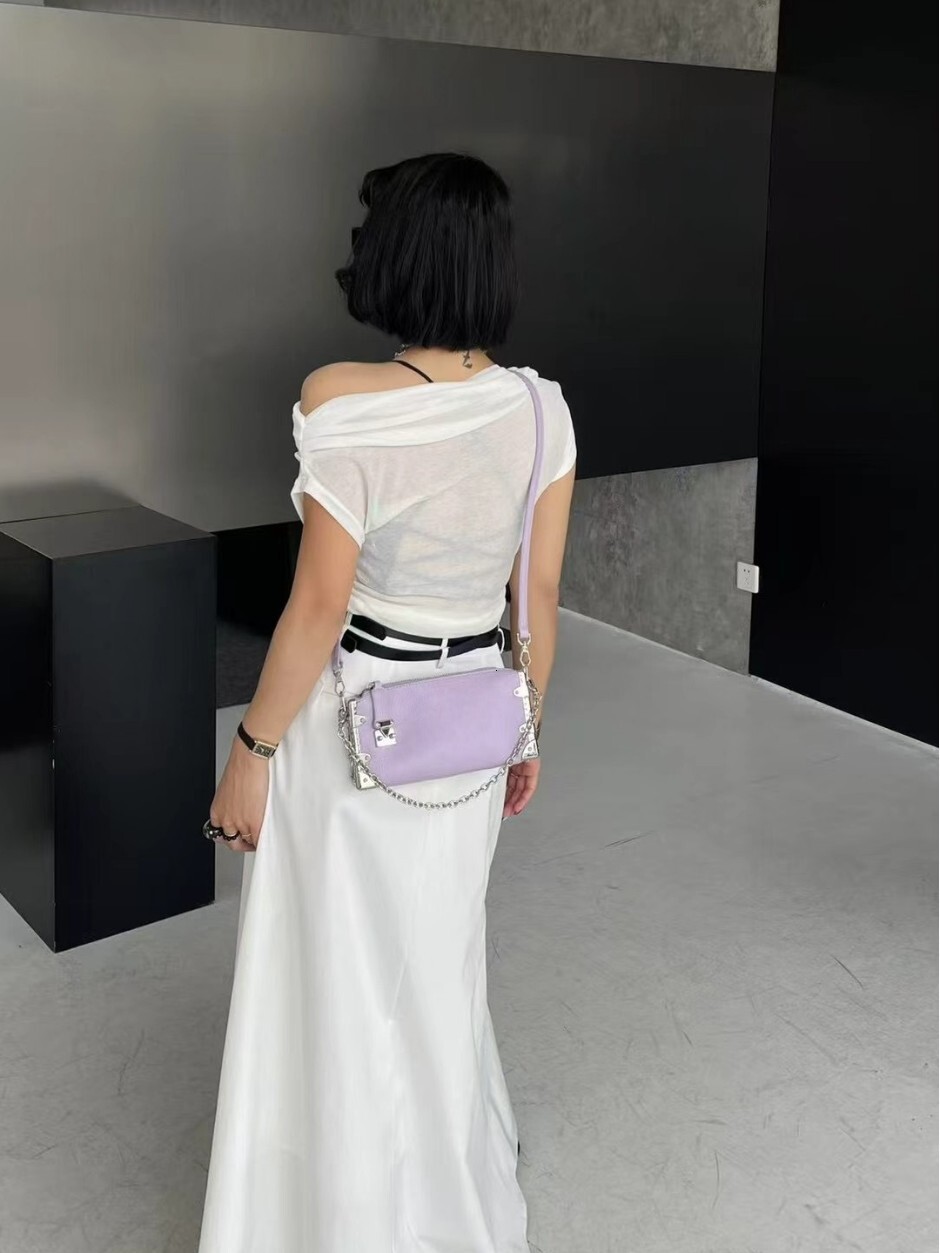 Free shipping designer bag 2025 High End Lock Chain Underarm Bag For Women New Soft Leather Fashion Versatile Bag Single Shoulder Bag Crossbody Bag