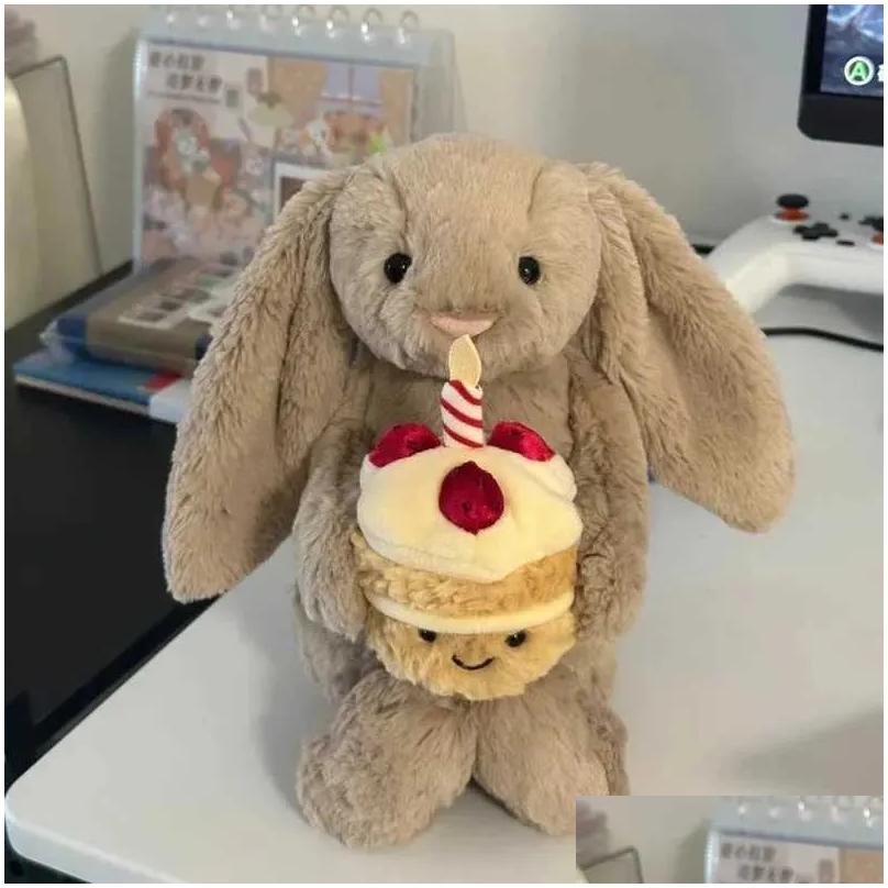 Stuffed Plush Animals Toy 30Cm Shy Bonnie Rabbit Decorates Holiday Gifts For Cats Dogs And Pets With Birthday Ce Doll Y250425 Dr Otvgf XJ260303