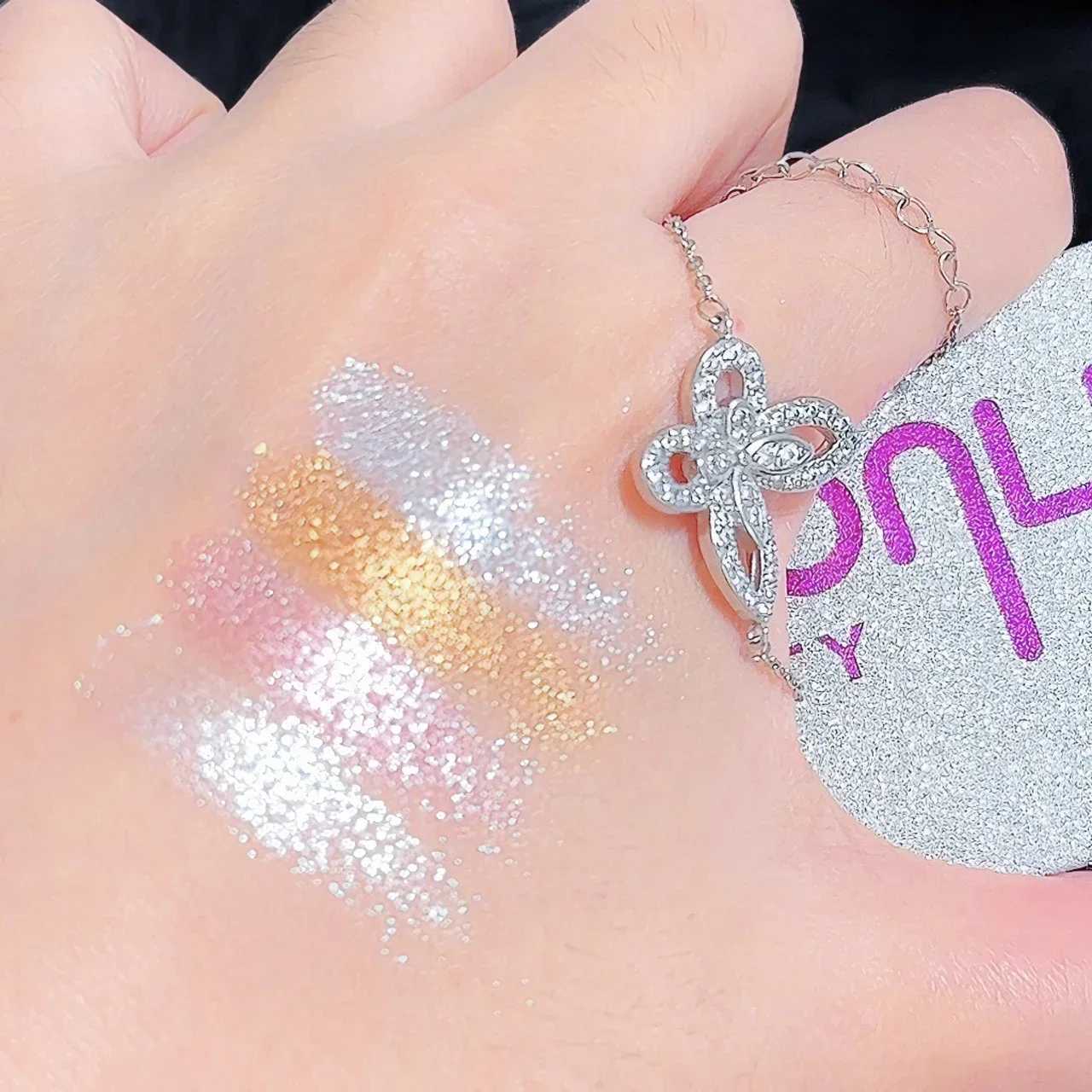 Glimmer Highlighter Powder Palette Glitter Shimmer Brighten Highlighting Shading Shadow Contour Eyeshadow Palette Korean Makeup W250722