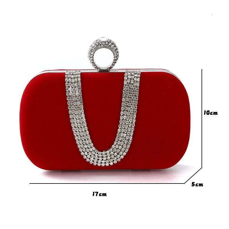 Designer Bags Women Evening Bags Dia Clutch Party Dias Lady Black Red Chain Shoulder Bag Handbags For Purse Luxury Bag