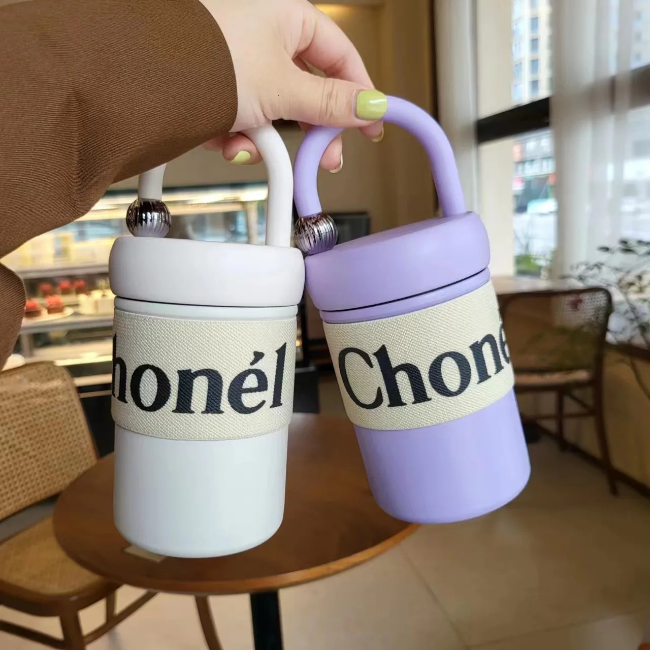 Luxury 316 Stainless Steel Coffee Tumbler 400ml Insulated Travel Mug for Women Leakproof Vacuum Flask Minimalist /Cold Gift Cup 250722