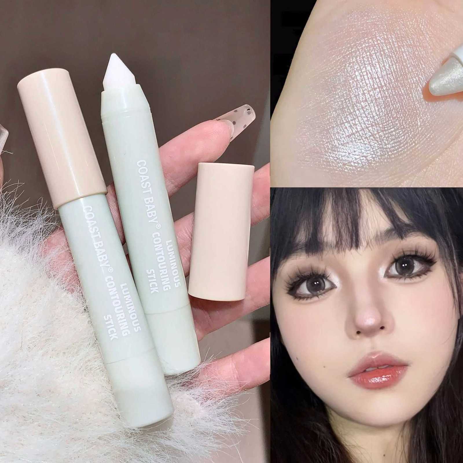 3D Contour Stick Moisturizing Silky Natural Matte Shimmer Face Brightener Multifunctional Highlight for Nose Shadow Makeup Contour W250722
