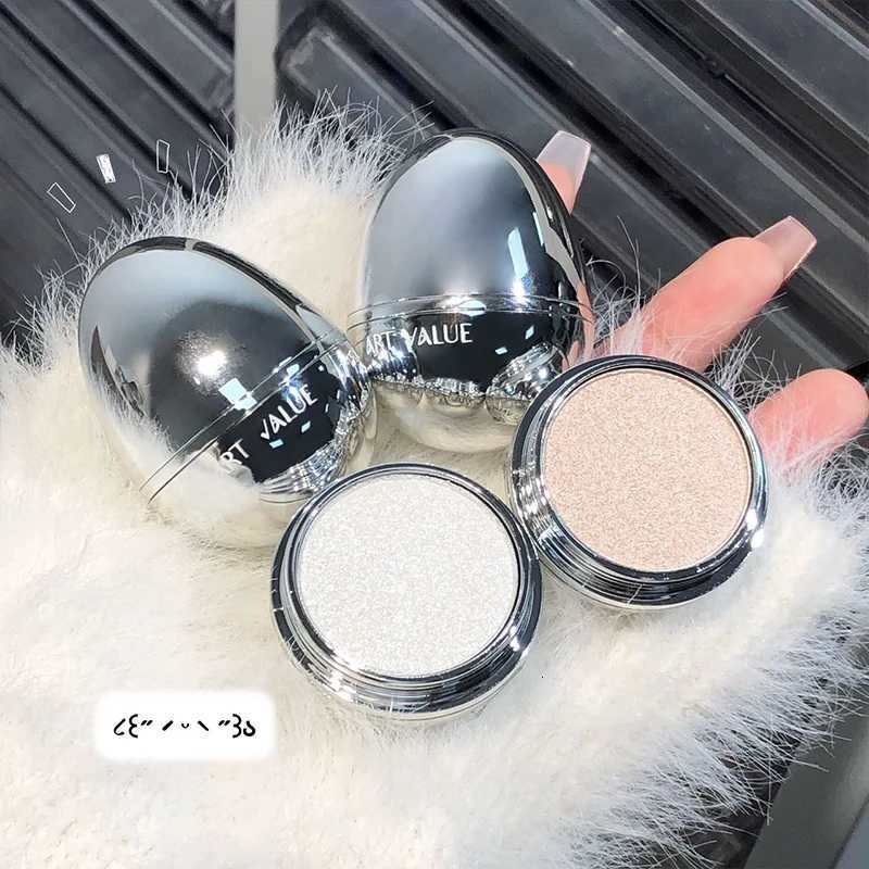 Moonlight White Glitter Highlighter Contour Palette Cute Shaped High Gloss Champagne Shimmer Makeup Brightening Highlight W250722