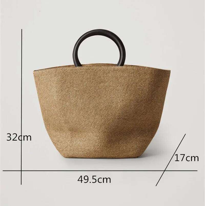 Women Straw Bag Bohemia Beach Handmade Wicker Summer Tote Big Handbag Rattan Shoulder Messenger Bags City Bag