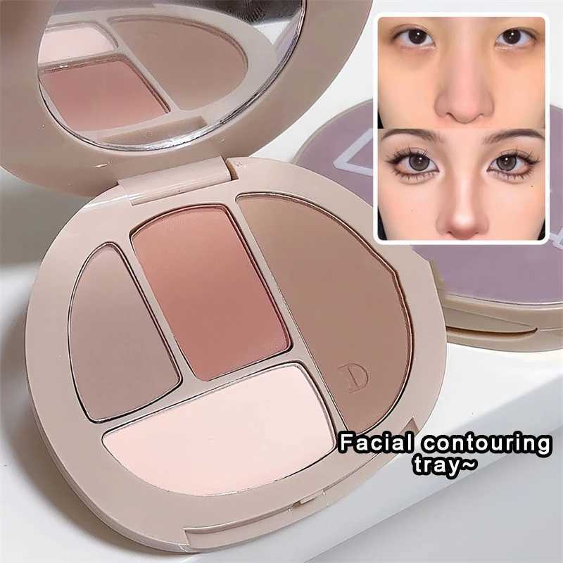 Multifunctional Bronzer Contour Palette Nose Shadow Profile Highlighter B Plate Matte Contouring Shading Illuminator Makeup W250722