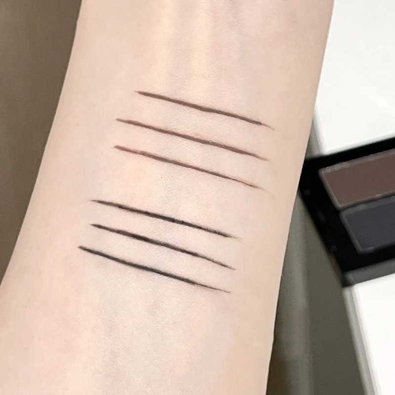 Waterproof Matte Eyeliner Powder Palette Double-color Eyebrow Powder Quick Dry Smooth Black Brown Eyeshadow Makeup Cosmetics W250722
