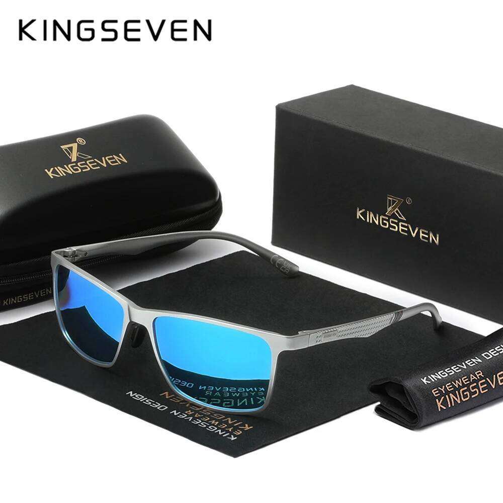 KINGESEVEN High Quality Rectangle Men Sunglasses Polarized Anti-UV400 Male Glasses Women Sports Outdoor Eyewear