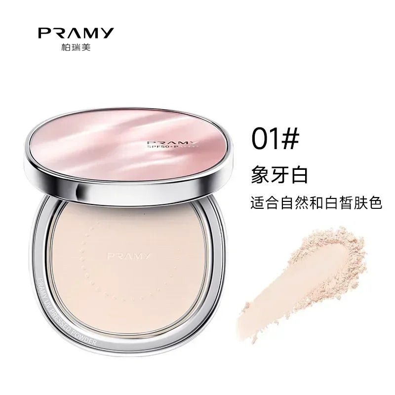 Korean Makeup PRAMY Translucent Sunscreen Pressed Powder SPF50 Setting Makeup Long-Lasting Concealer Oil-control Cosmetic Beauty 250716