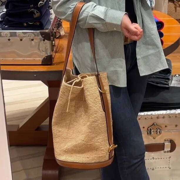 Handmade Braid Straw Large Capacity Summer Beach Shoulder Women Girls Fashion Handbag Rattan Woven Tote Bag For Ladies City Bag
