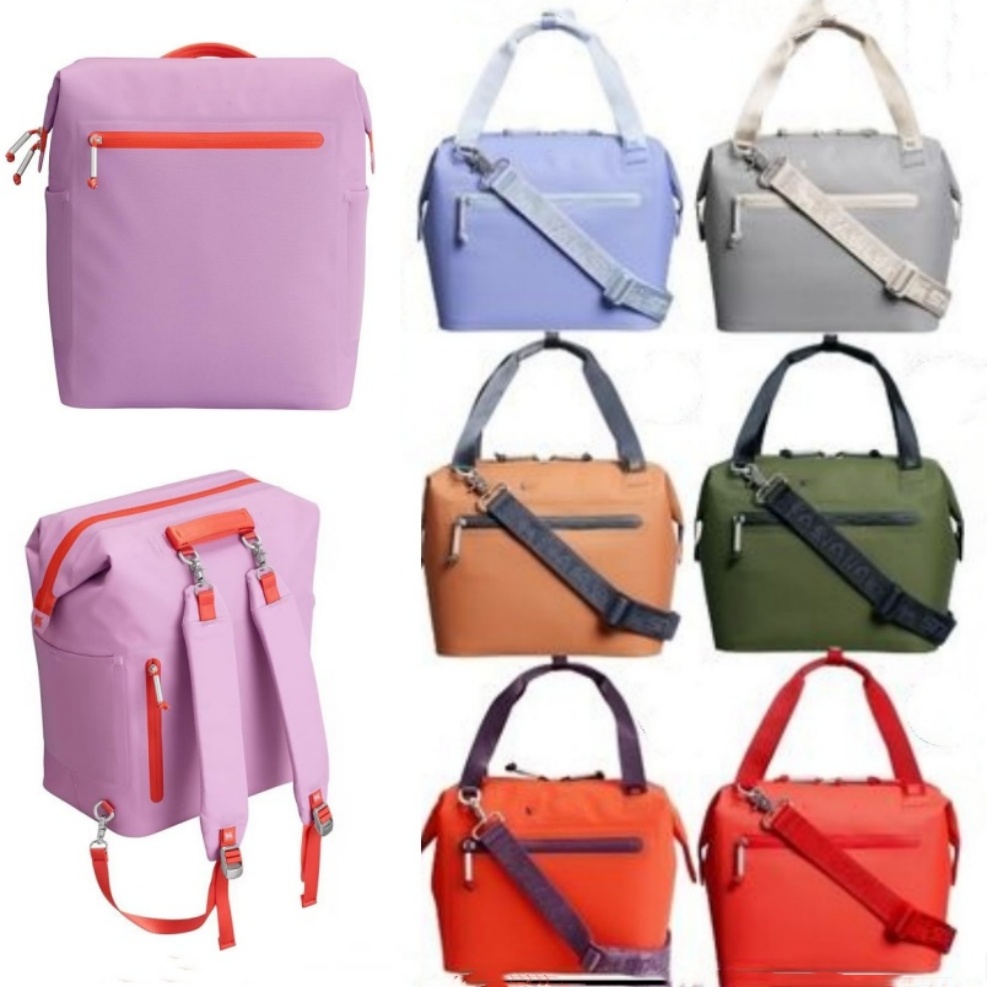 US Warehouse Lunch Bag Box All Day Julienne Mini Soft Cooler 10-Can Recycled Polyester Cooler 12-Hour Cooling Travel Cooler Bags Light Pink
