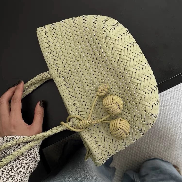 Free shipping designer bag 2025 High End Hand Woven Underarm Basket Bag For Women New Fashion Single Shoulder Bag