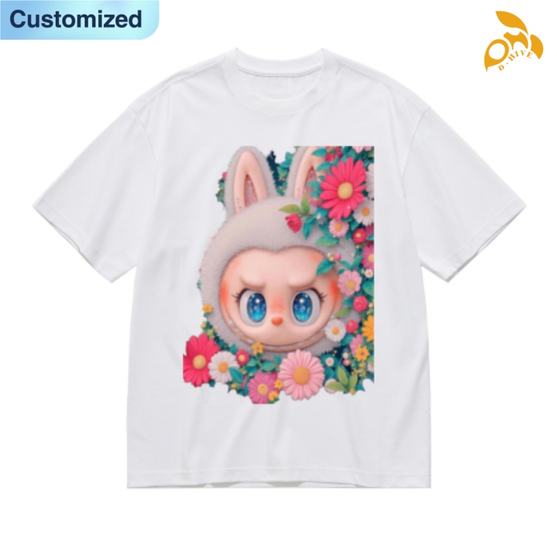 Free Shipping Designer Oversize fashionable LABUBU Men's Women's shirt Short Sleeve Round neck Professional Customized tees outdoor breathab