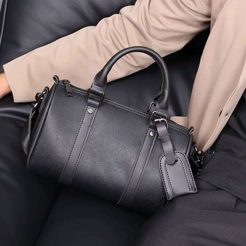 New Men's Fashion Design Crossbdoy Bags Men Single Shoulder Bag Soft PU Leather Male Crossbody Handbag