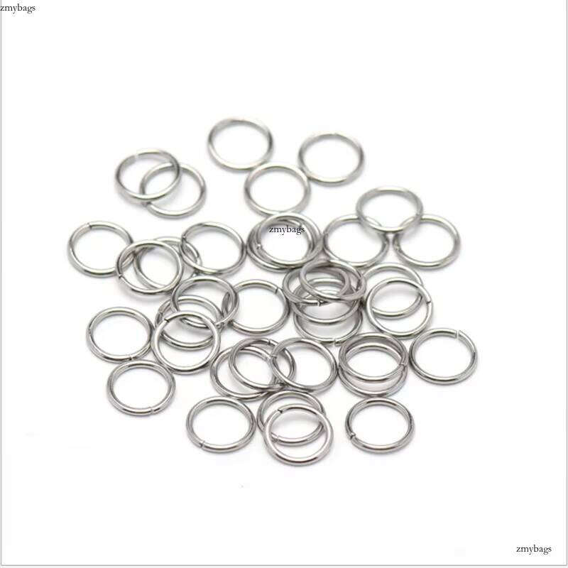 Stainless steel single hand connected closed DIY necklace accessory connection ring