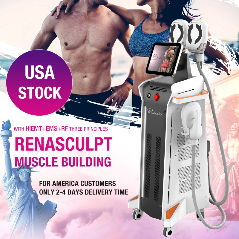 USA Warehouse 5 Handle HIEMT Fat Reduction Body Slimming Ems Neo Machine with Pelvic Floor Chair