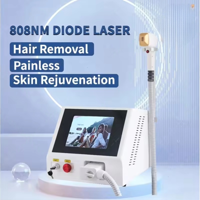 808nm Professional Diode Laser Epilator 3500w Powerful Diode Laser Hair Removal Device 3 Wavelengths 755nm 1064nm 808nm Ice Cooling