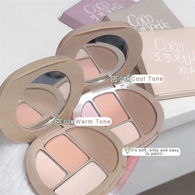 Multifunctional Bronzer Contour Palette Nose Shadow Profile Highlighter B Plate Matte Contouring Shading Illuminator Makeup W250722