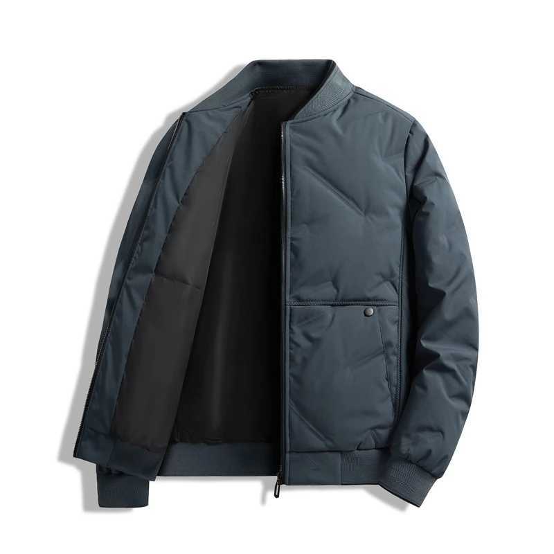 Lightweight Down Jacket Mens Winter New Item Middle-aged and Elderly Baseball Collar High-end Business Leisure Sports Warm Top W250722