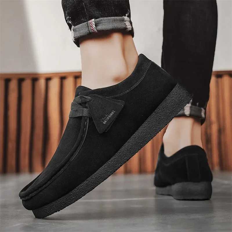 Autumn Men Casual Shoes High-end Suede Leather Business Shoes Non-slip Male British Comfortable Breathable Flats Shoes 39-44 XJ250722