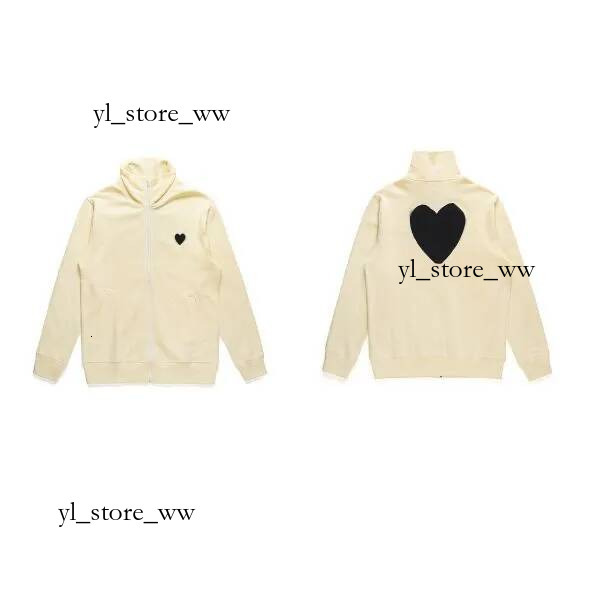 comme desvgarcon HoodieMens Designer Sweatshirts Women Zipper Loose Coat Sports Play Hoodies Cardigan Small Heart Jacket Fleece Casual Jumpers 8b9