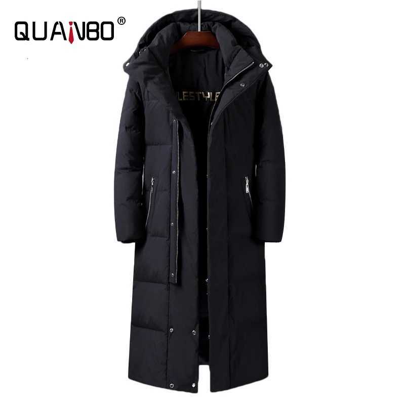 Men Women Brand Red X-Long Down Coats 2023 New Winter Over The Knee Thick Warm Detachable Hat Mens Jackets Canada Coat 5XL W250722