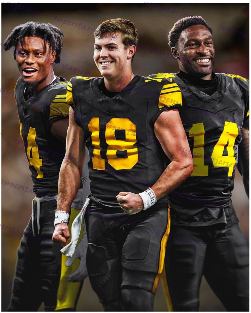 Custom 1933 Throwback Jersey 8 Aaron Rodgers Jack Sawyer Howard Metcalf 90 Watt Football Patrick Queen Joey Porter Jr Franco Polamalu Fitzpatrick Frei