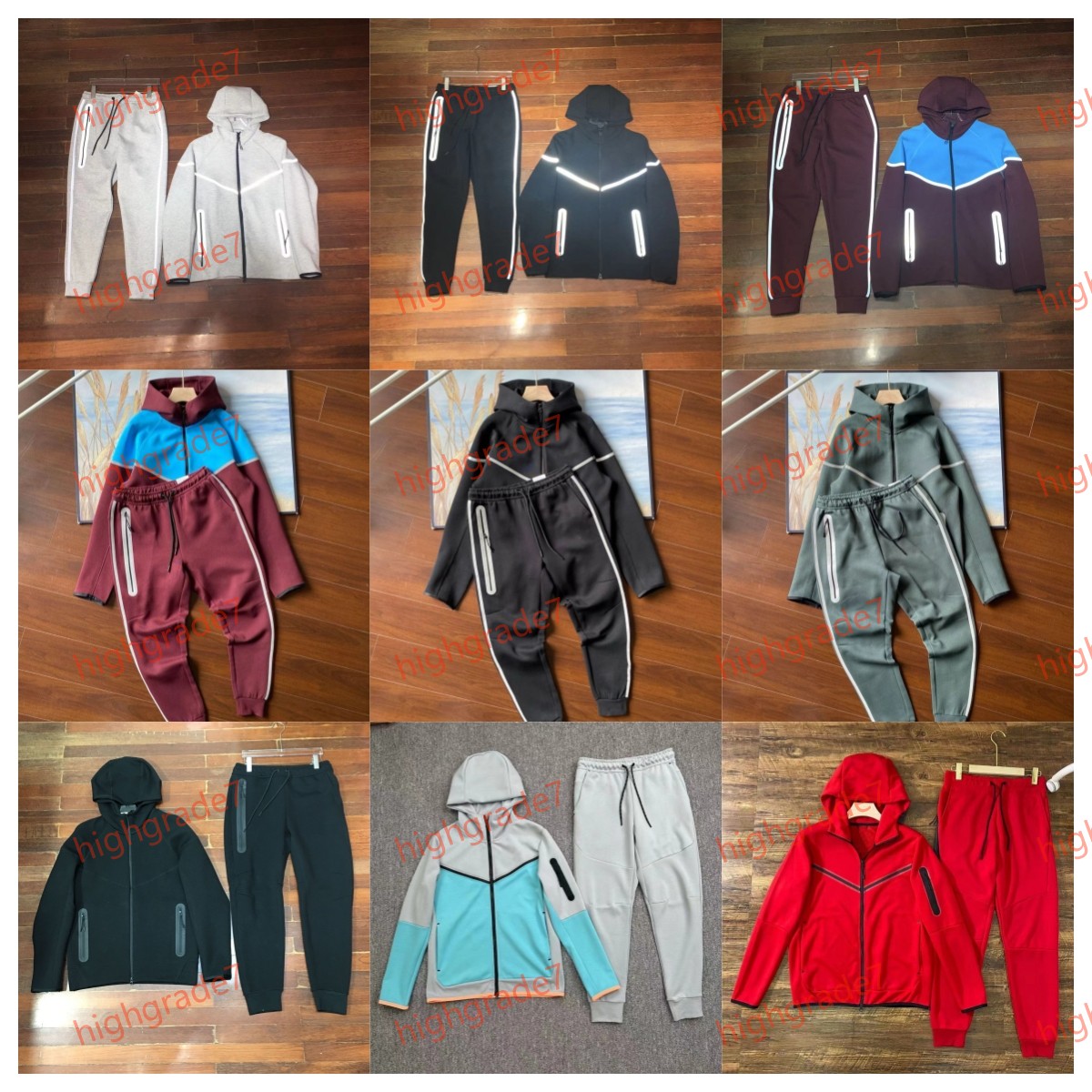 no kids tech fleece Tracksuit comfortable designer hoodie tracksuit Basketball Football Outfit Two piece set Women and men Hoodies sweatpants sport suits size S-3XL