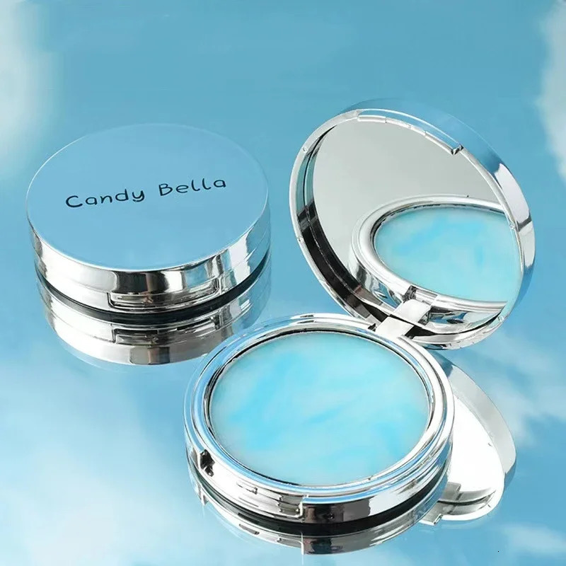 Oil Control Setting Powder Long-Lasting Waterproof Concealer Transparent Jelly Matte Compact Face Powder Cake with Puff Makeup 250716