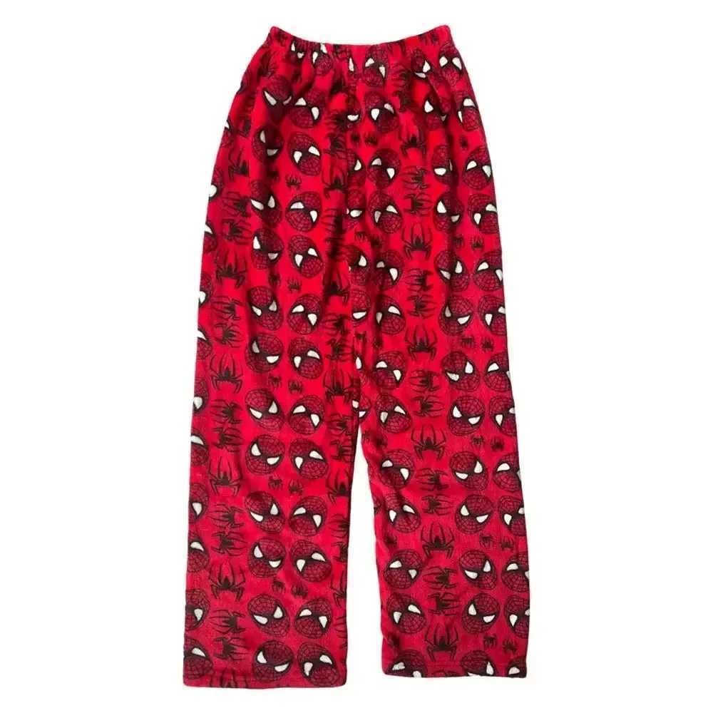 Sanrio 2K Hello Kitty Spiderman Sleeping Pants Anime Pajama Pants Flannel Soft Casual Pants Cartoon Home Trousers Couple Giftw250722