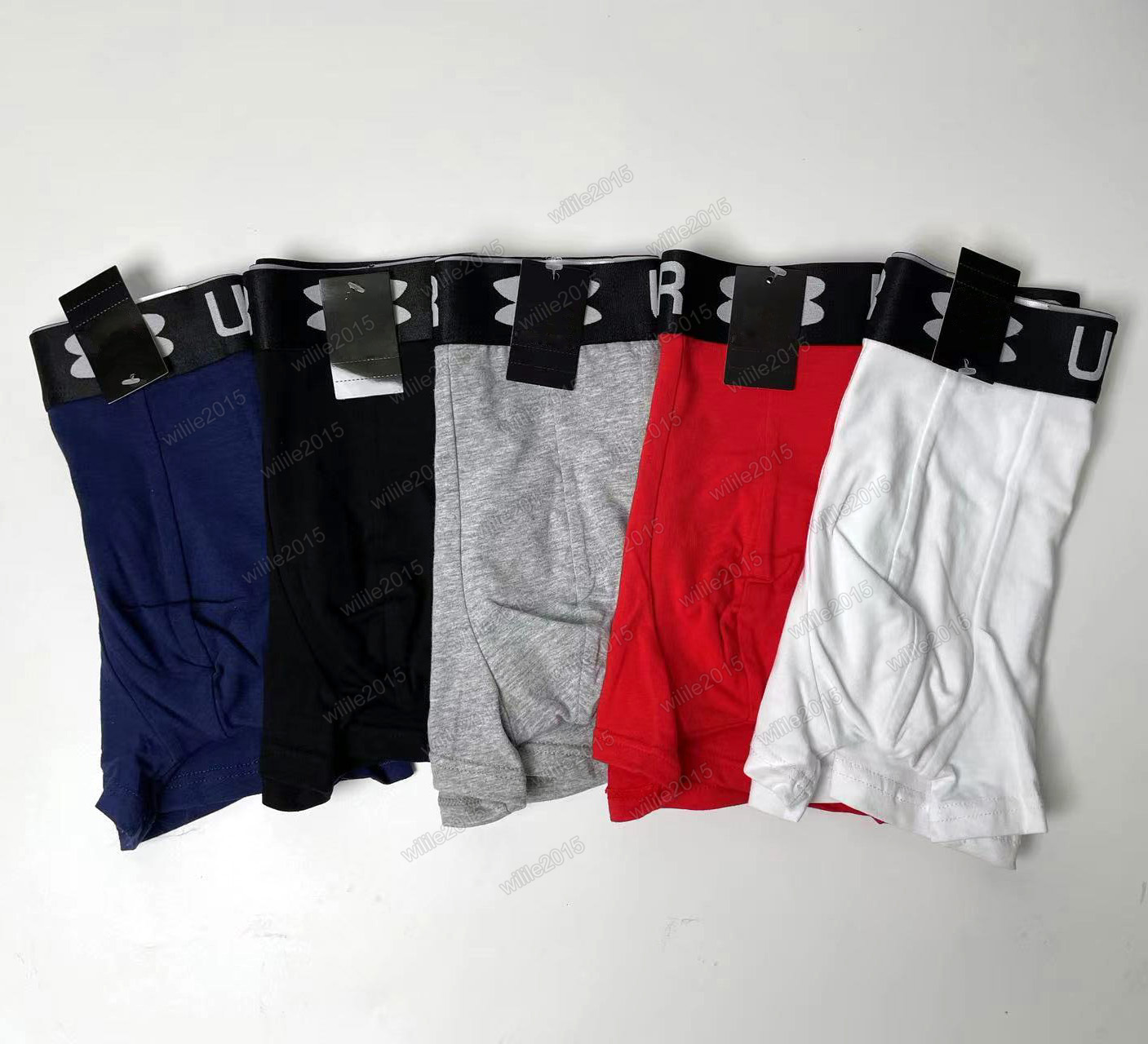 ADM 5pcs Designer Mens Underwear Cotton BoxerShorts Man Breathable Underpants Sports Comfort Male Boxers Large