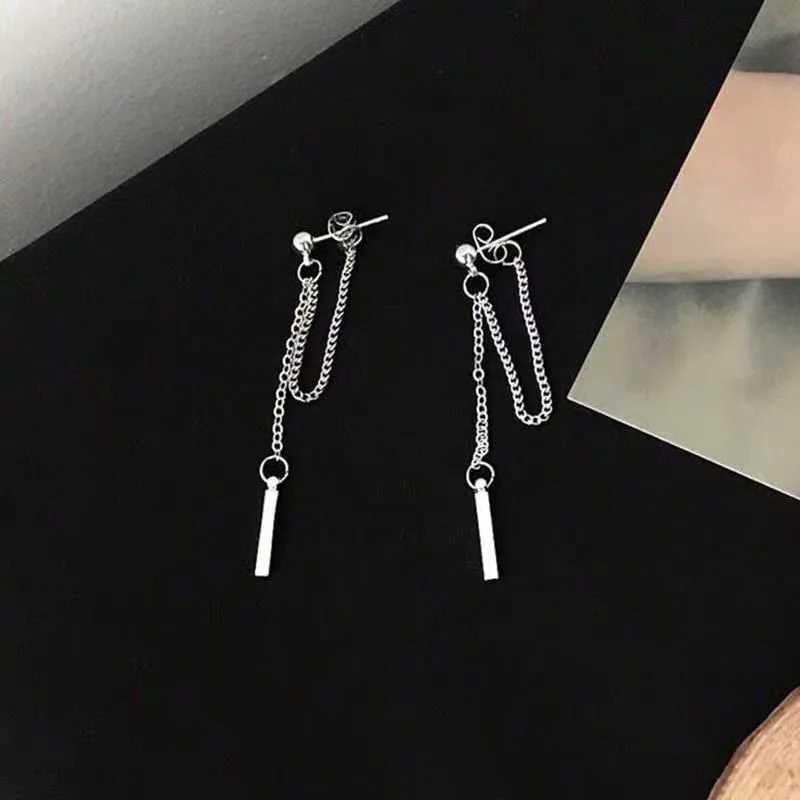 Fashion Pearl Chain Tassel Earrings Female Long Geometric Five-pointed Star Cold Wind Earrings Sweet Temperament Ear Accessories XJ250722