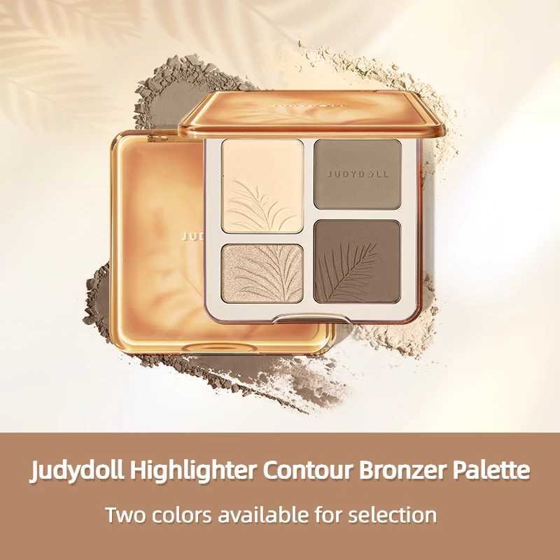 Judydoll Highlighter Contour Bronzer Palette Nude Makeup Natural Facial 3D Nose Shadow Long-Lasting Waterproof Cosmetics Makeup W250722