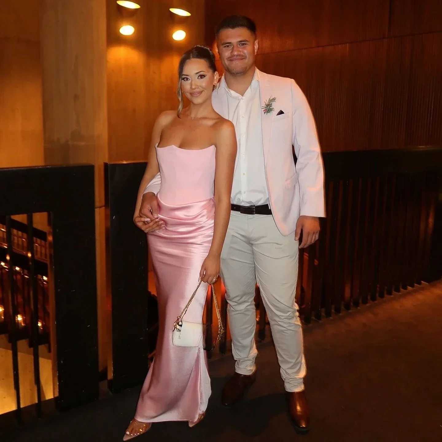 2025 Suninheart Winter Women Strapless Evening Dress Pink Maxi Corset Dress Ele Long Satin Night Gala Party Dresses XJ250722