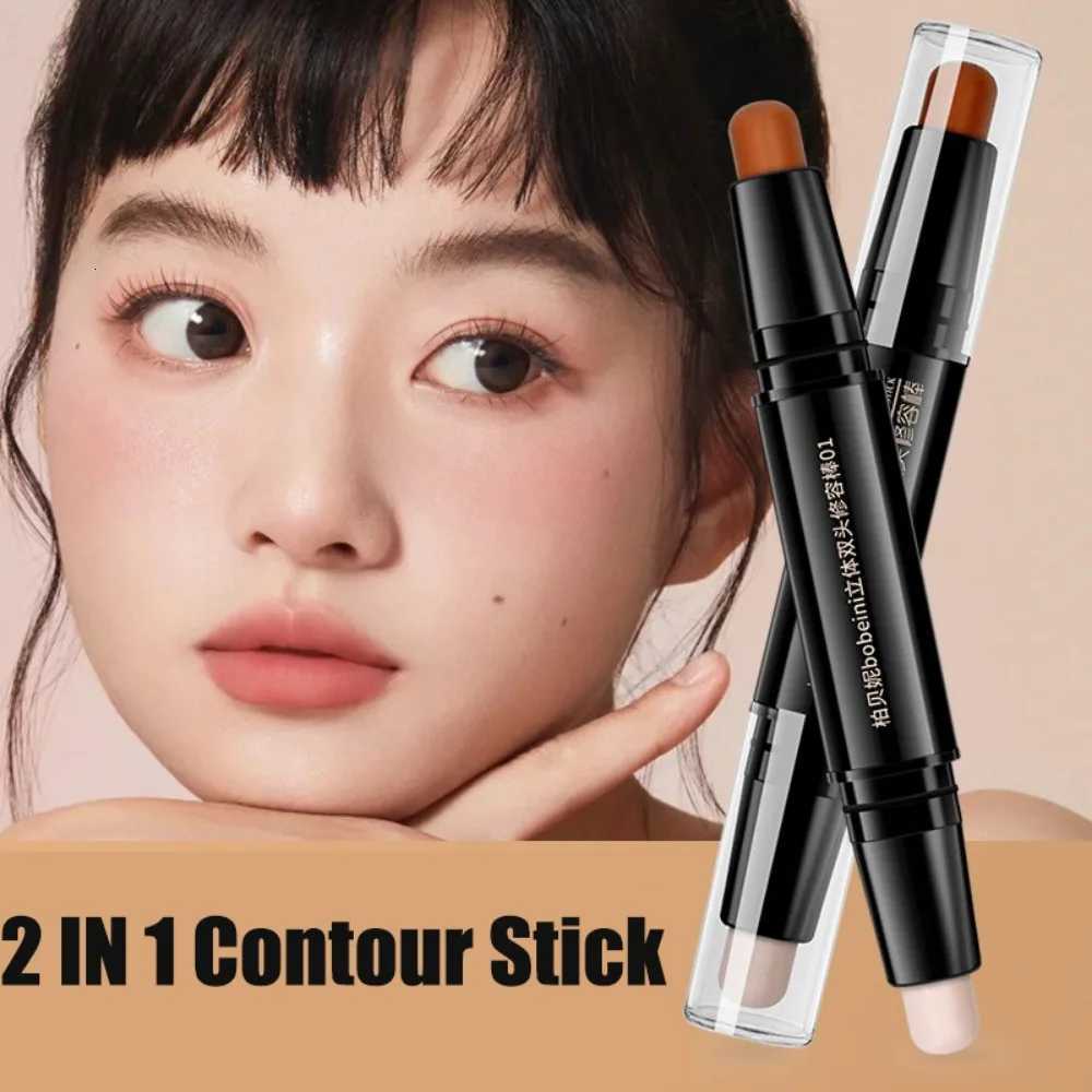 2 in 1 Cosmetics V Face Contouring Stick with Double-headed Concealer Highlighter for Three-dimensional High Nose Bridge Shadow W250722